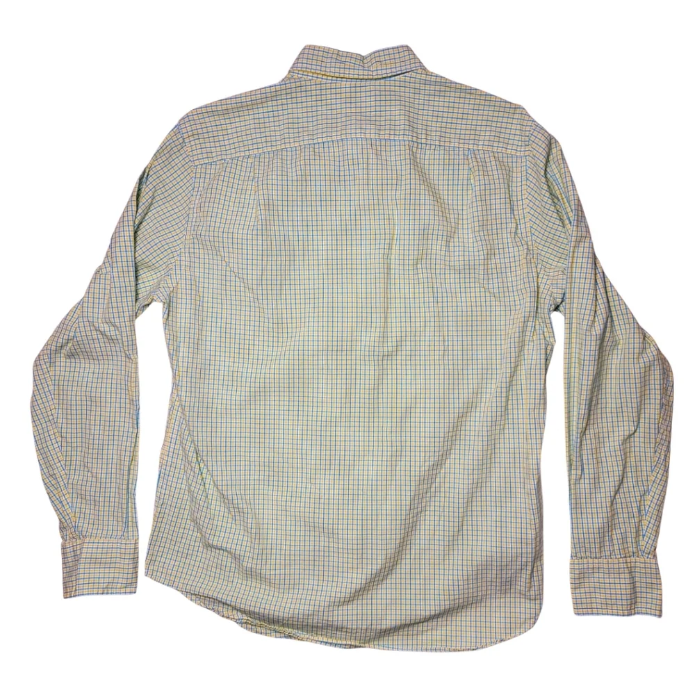 J. Crew Yellow & Light Blue Plaid Long Sleeve Button-Down Shirt M - Picture 3 of 6